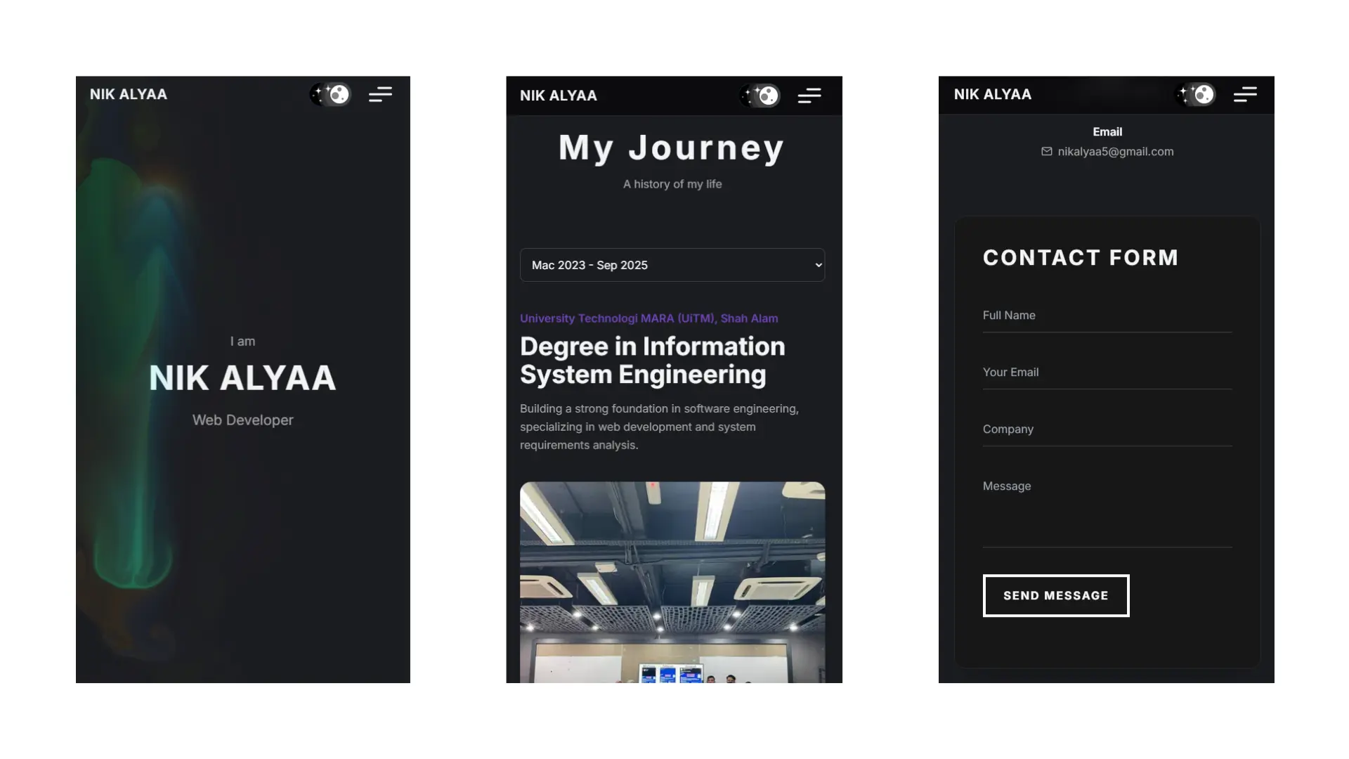 Nik Alyaa Portfolio