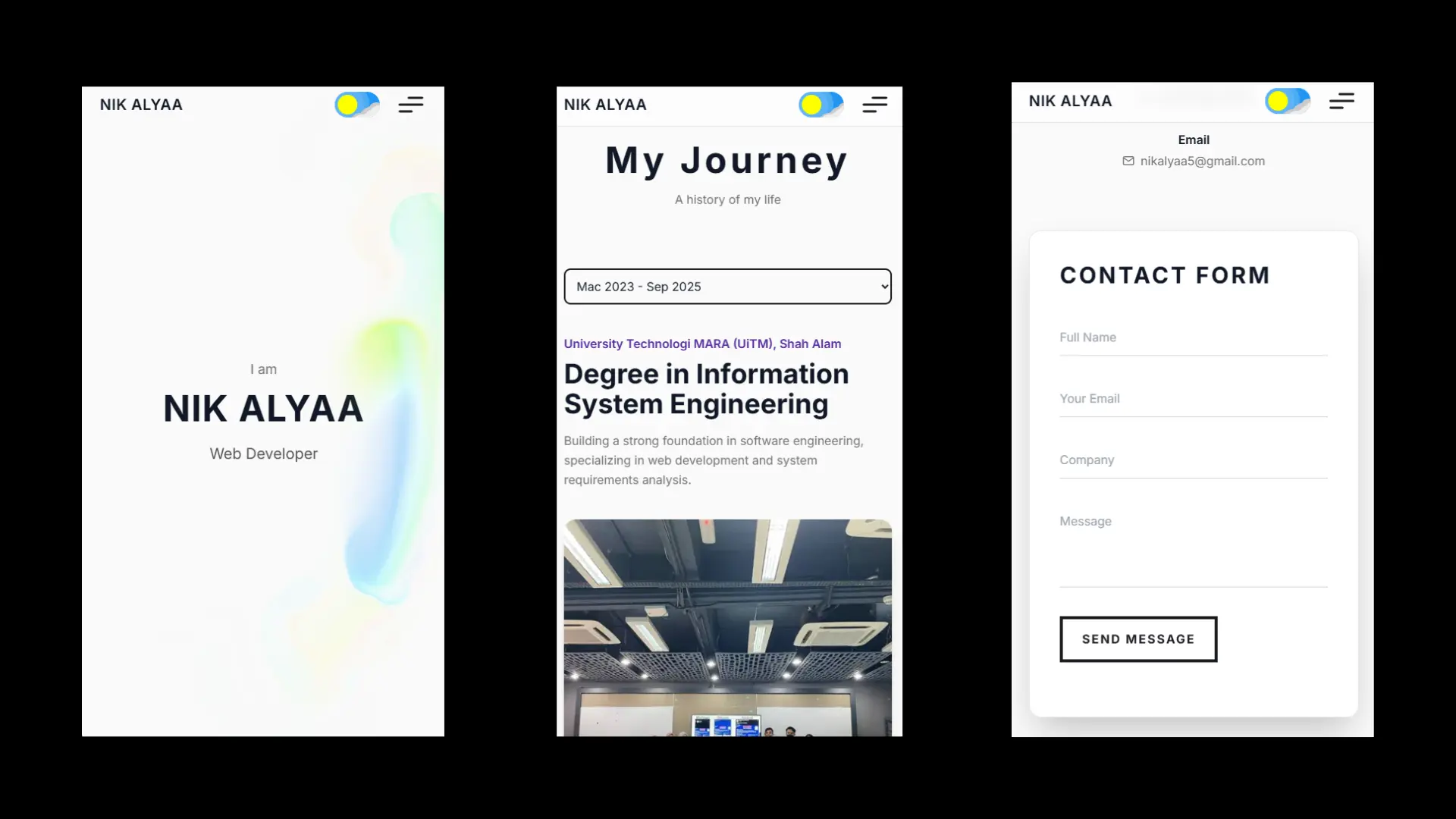 Nik Alyaa Portfolio